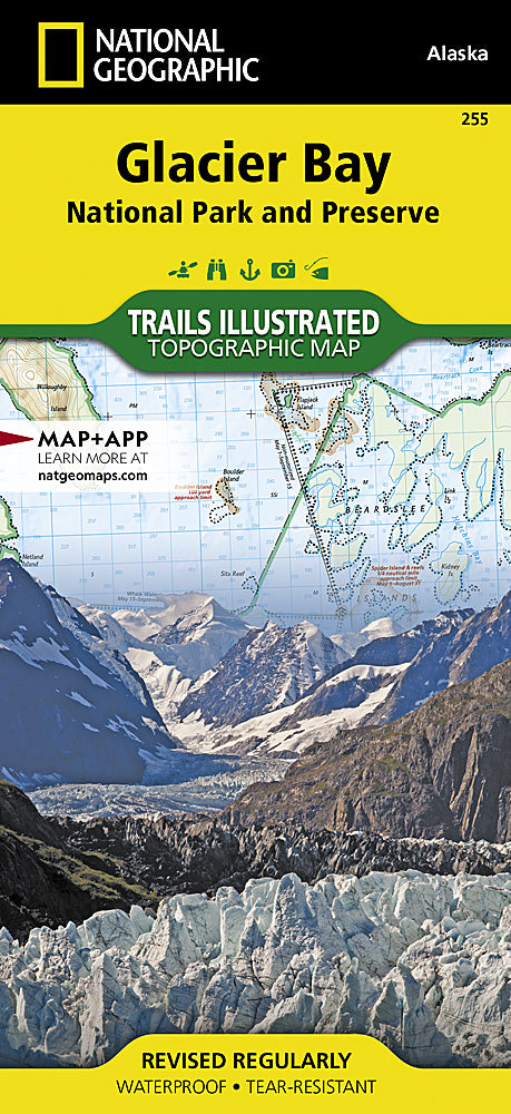 Glacier Bay National Park Trails Illustrated Topographic Map #255 - Cover