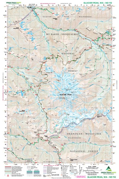 Glacier Peak, WA - Green Trails Map #112