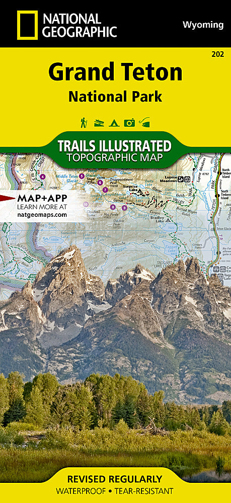 Grand Teton National Park Trails Illustrated Topographic Map #202 - Cover