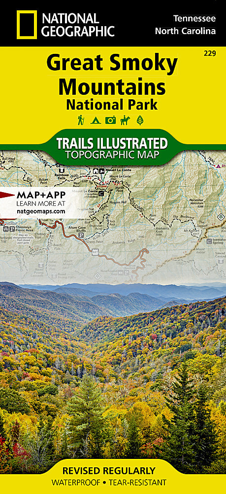 Great Smoky Mountains National Park Trails Illustrated Topographic Map #229 - Cover