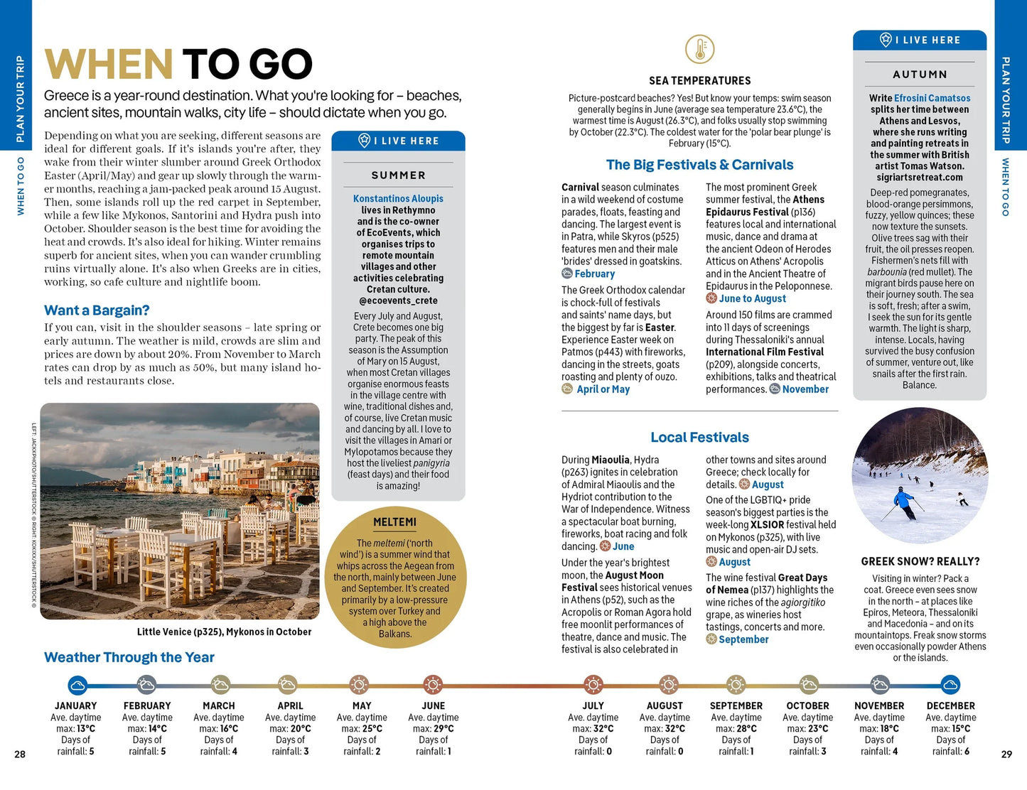 Greece Travel Guide Book by Lonely Planet - Sample Page
