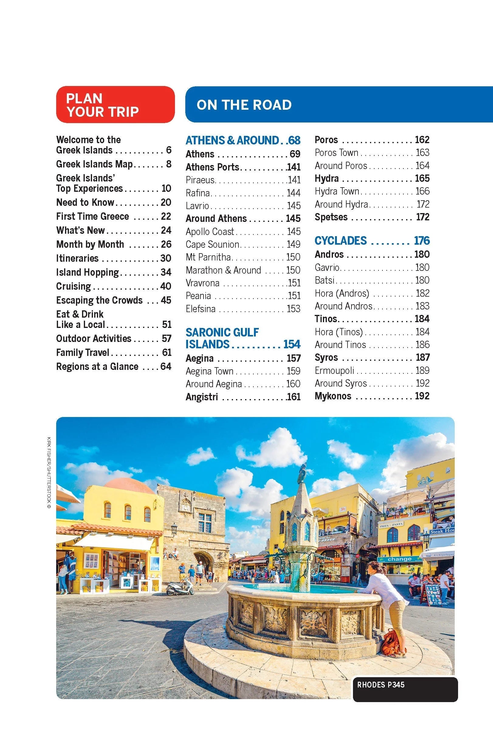 Greek Islands Travel Guide Book by Lonely Planet - Sample Page
