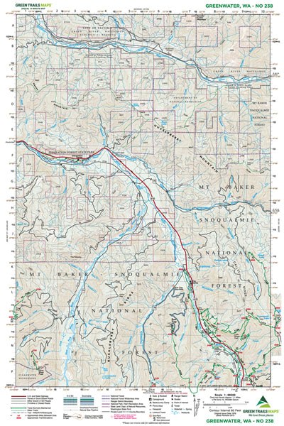 Greenwater, WA - Green Trails Map #238
