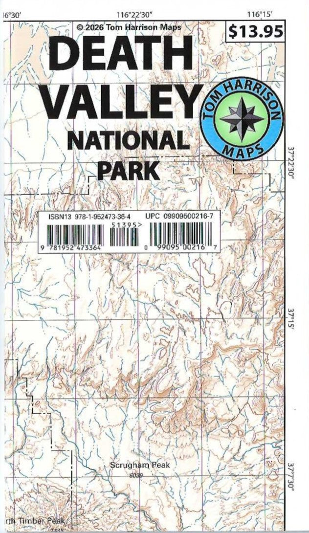 Death Valley National Park Hiking Map