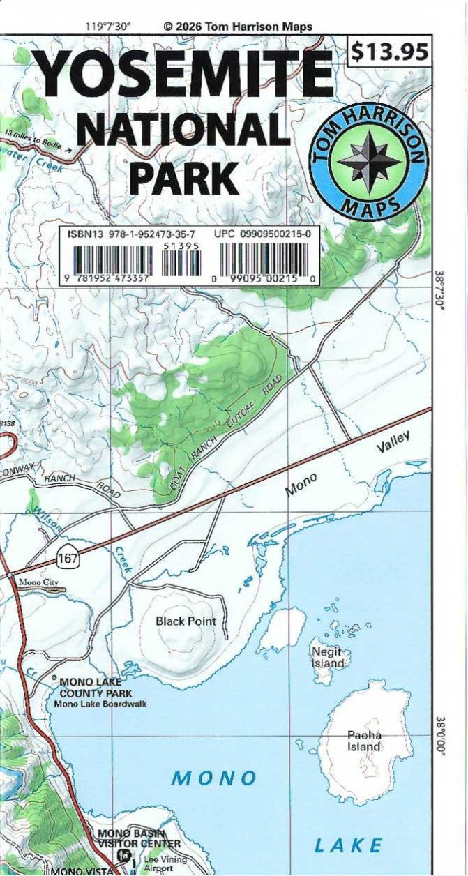 Yosemite National Park Hiking Map