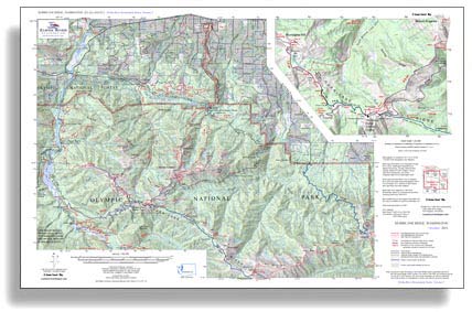 Hurricane Ridge Trail Map by Custom Correct Maps