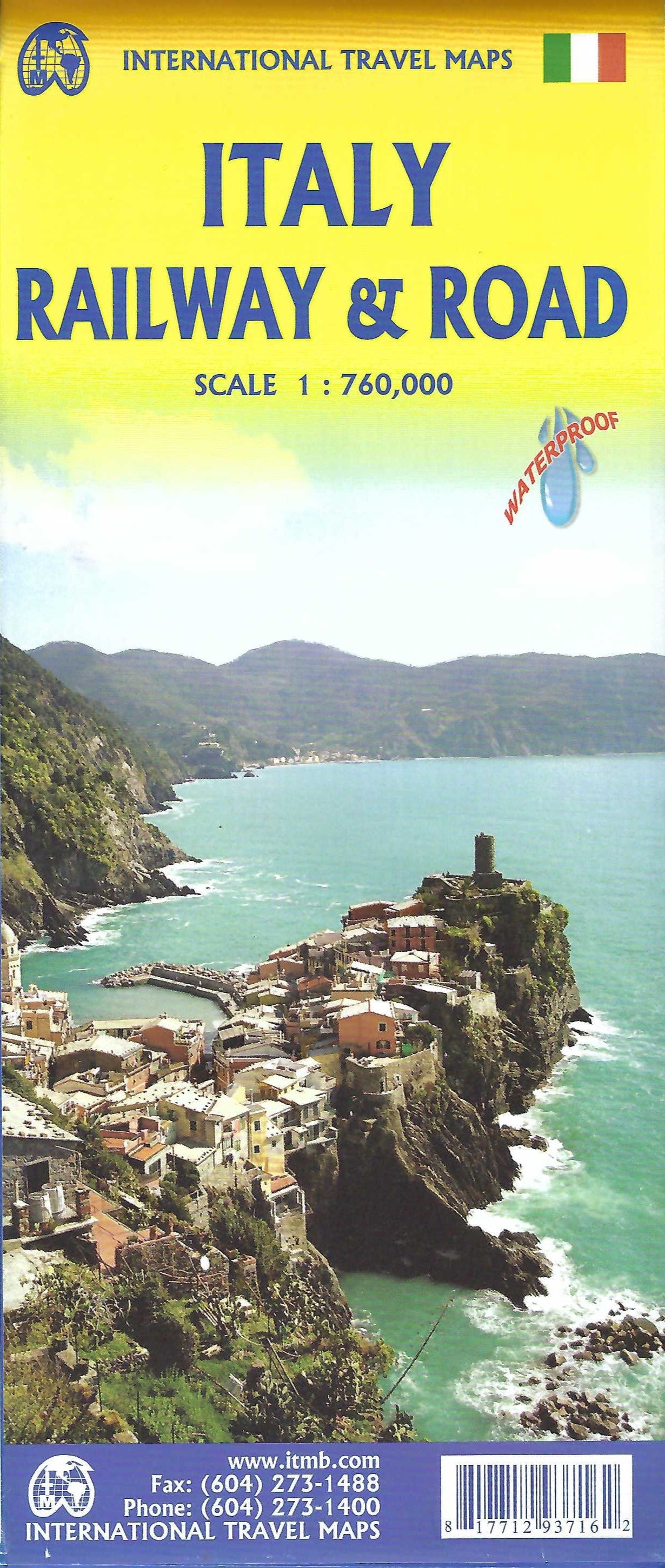 Italy Railway & Road Map