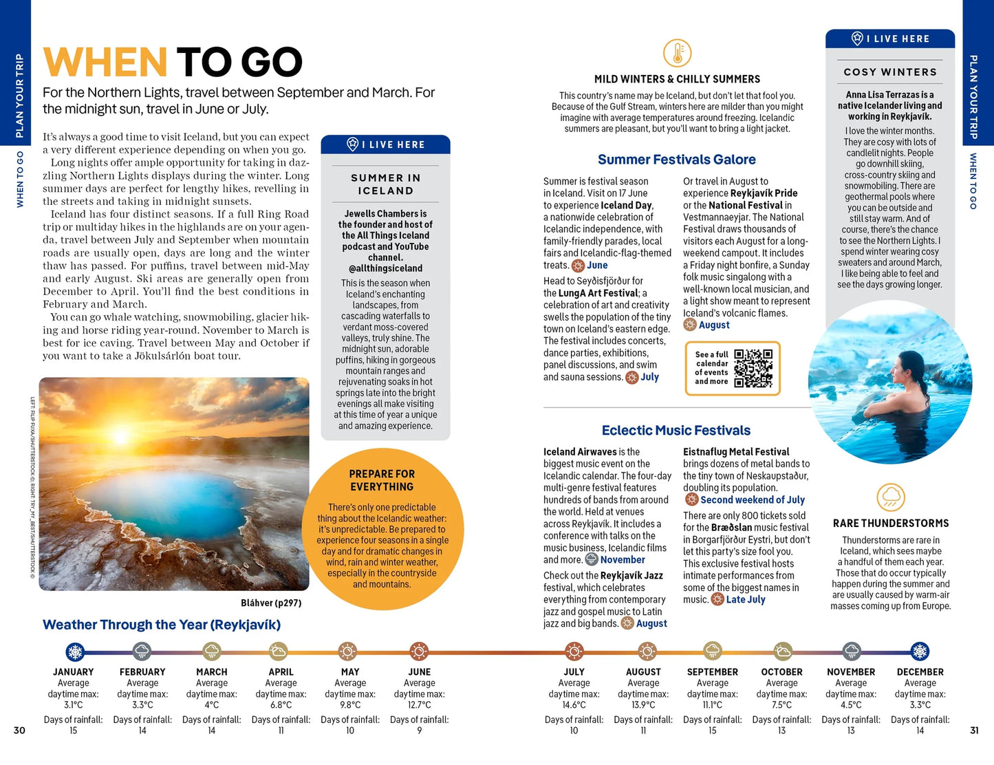 Iceland Travel Guide Book by Lonely Planet - Sample Page