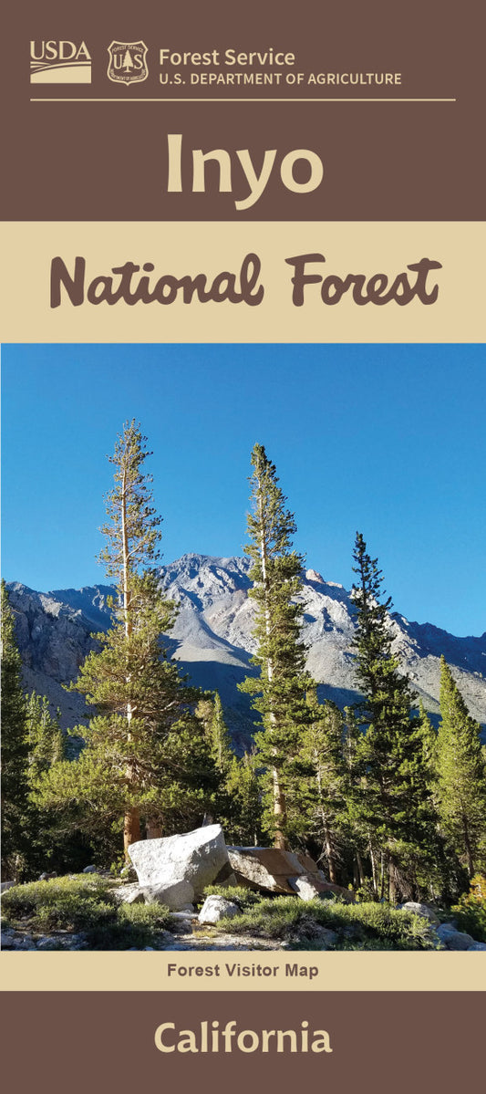 Inyo National Forest Service Map - Cover