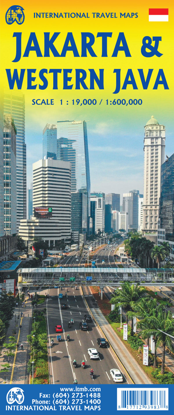 Jakarta & Western Java Travel & Reference Map by ITMB