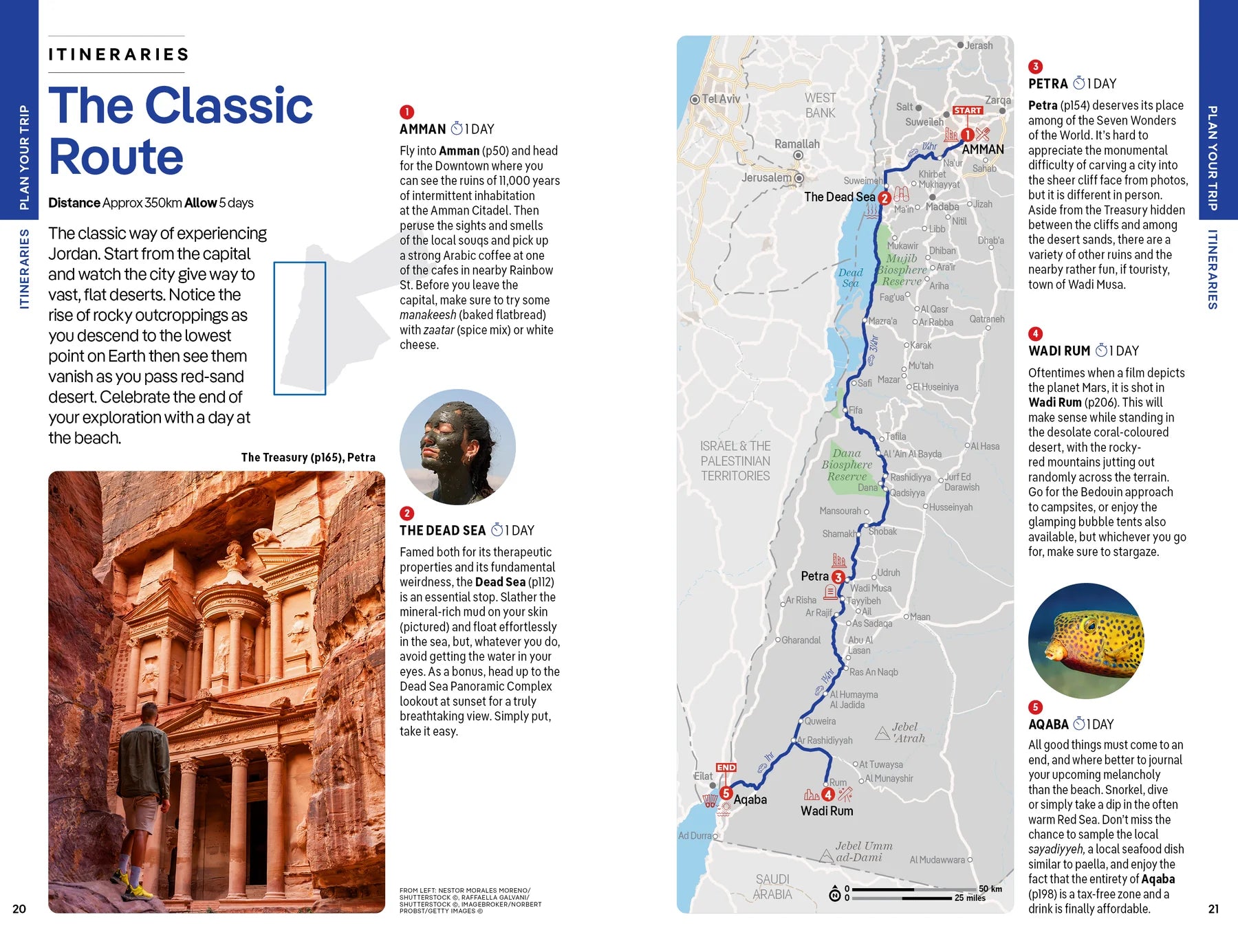 Jordan Travel Guide Book by Lonely Planet - Sample Page