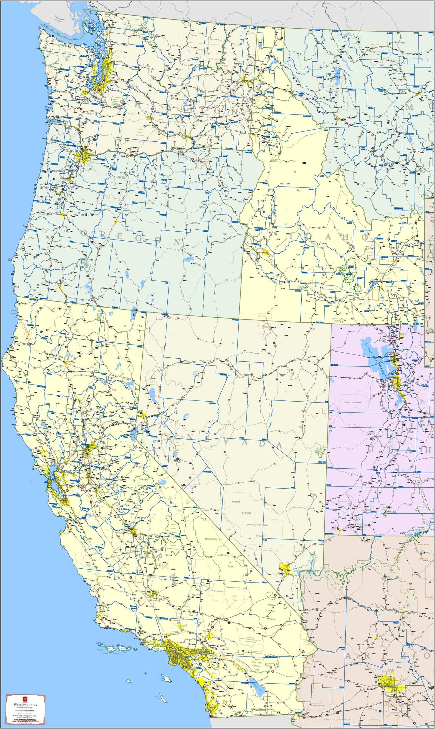 Kroll Western US Commercial Map