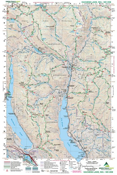 Kachess Lake, WA - Green Trails Map #208