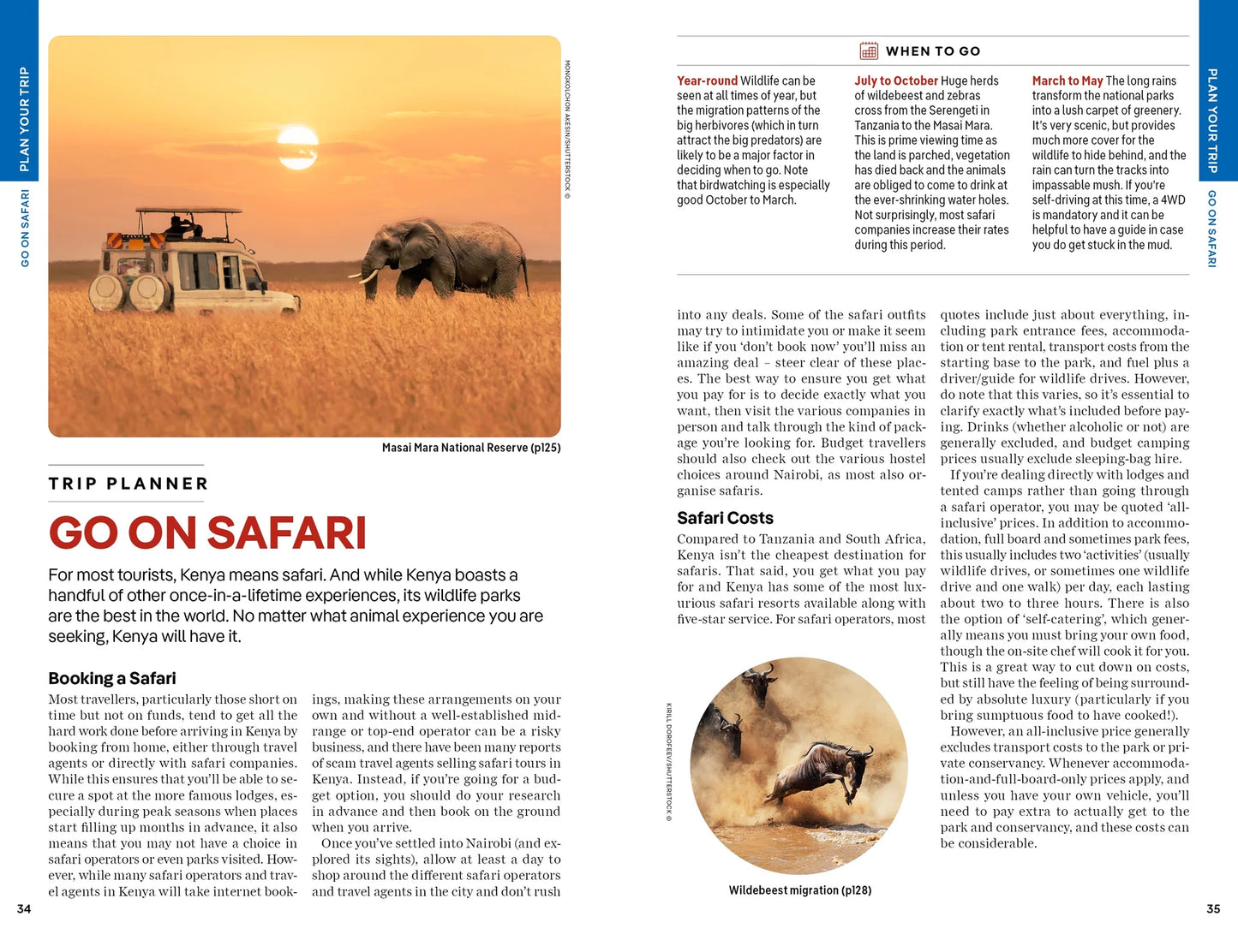 Kenya Travel Guide Book by Lonely Planet - Sample Page