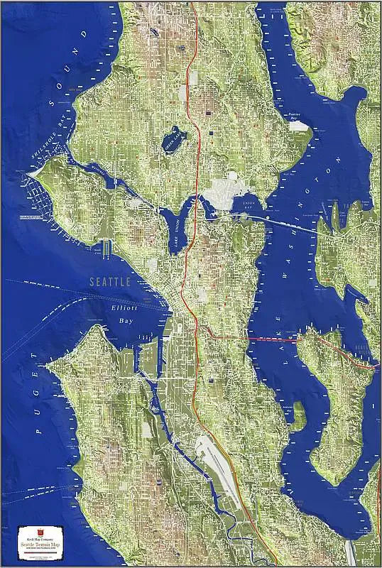 Kroll Seattle Terrain Map