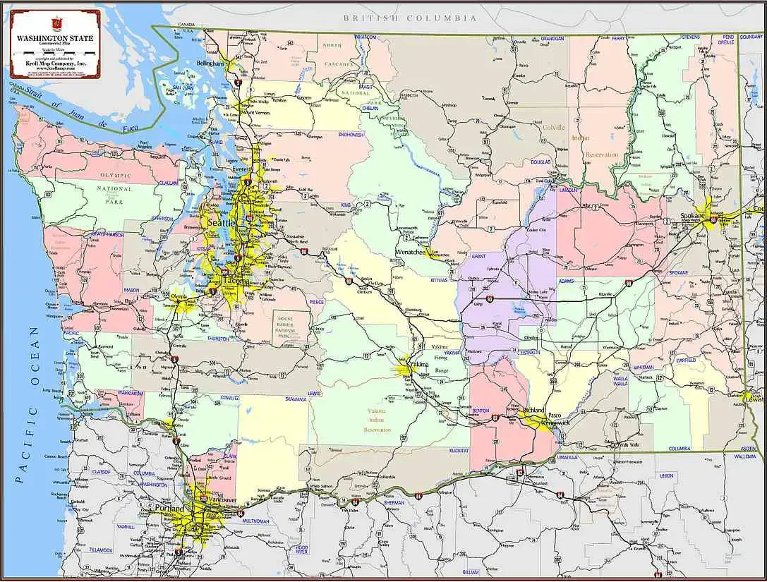 Kroll Washington State Commercial Map