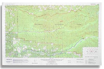 Bogachiel Valley Trail & Hiking Map by Custom Correct