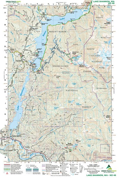 Lake Shannon, WA - Green Trails Map #46