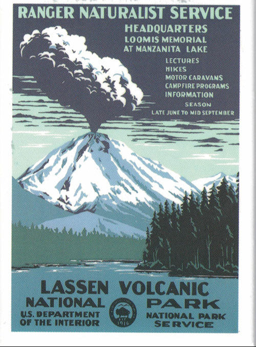 Lassen Volcanic WPA Poster