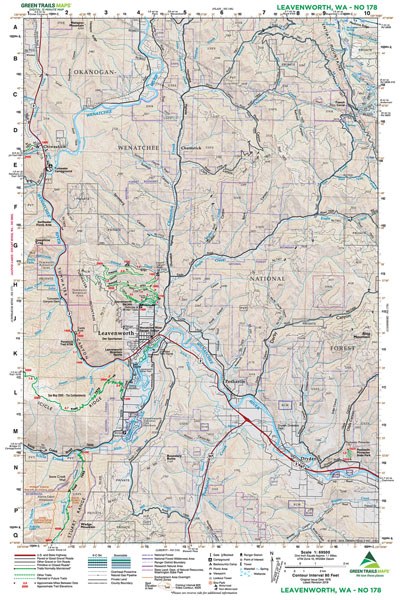Leavenworth, WA - Green Trails Map #178