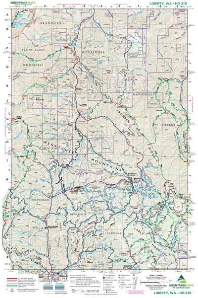 Liberty, WA - Green Trails Map #210