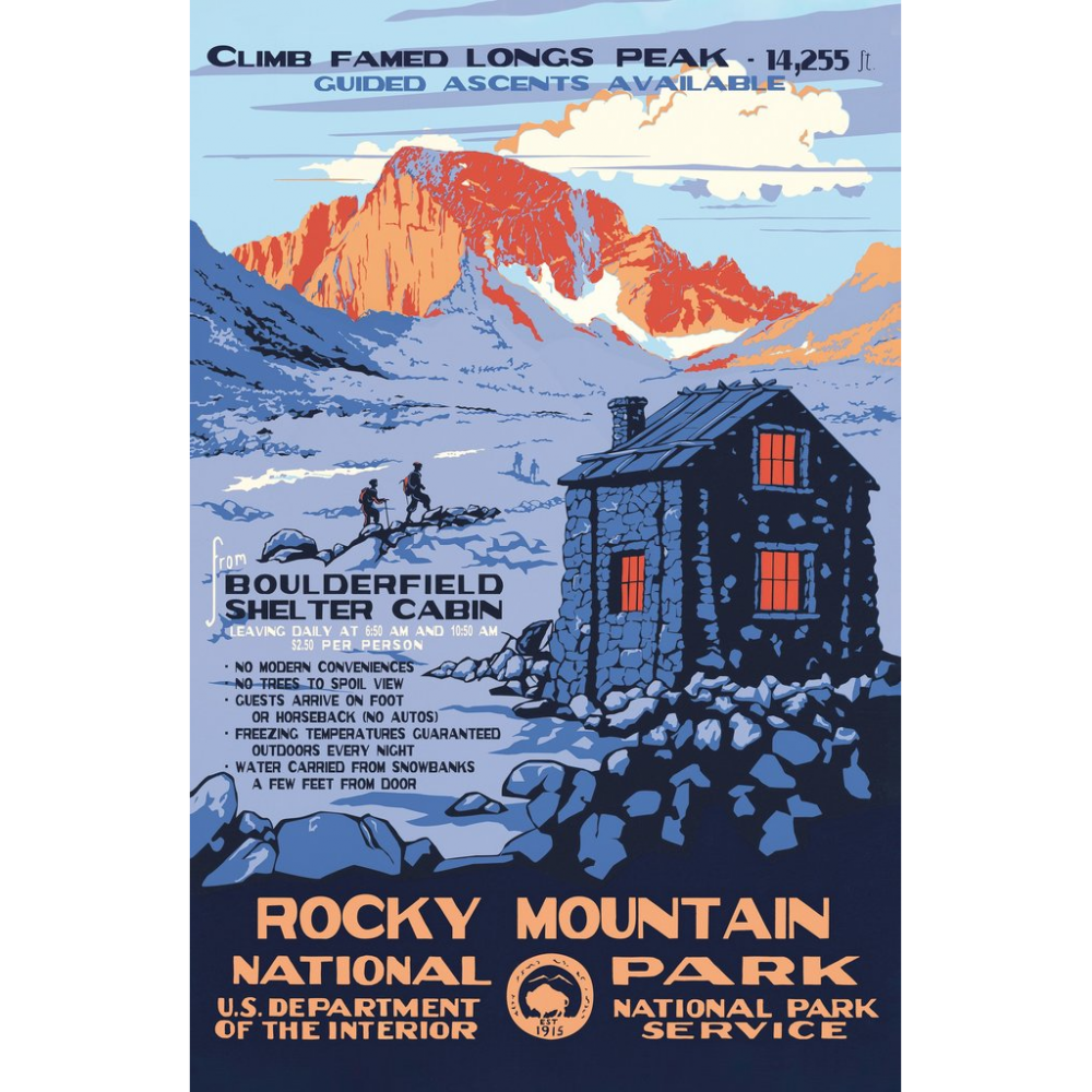 Rocky Mountain National Park WPA Poster