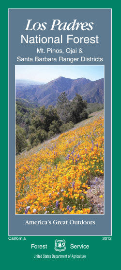 Los Padres National Forest - Mt. Pinos, Ojai & Santa Barbara Ranger Districts Forest Service Map - Cover