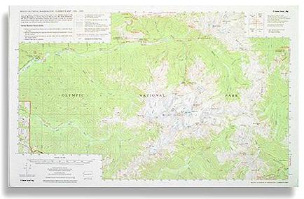 Mount Olympus Climbing Map