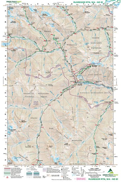 McGregor Mtn, WA - Green Trails Map #81