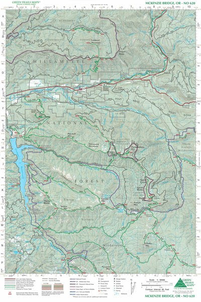 McKenzie Bridge, OR - Green Trails Map #620