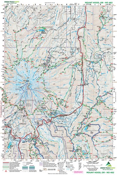 Mount Hood, OR - Green Trails Map #462