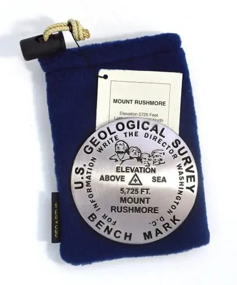 Mount Rushmore Bench Mark Medallion