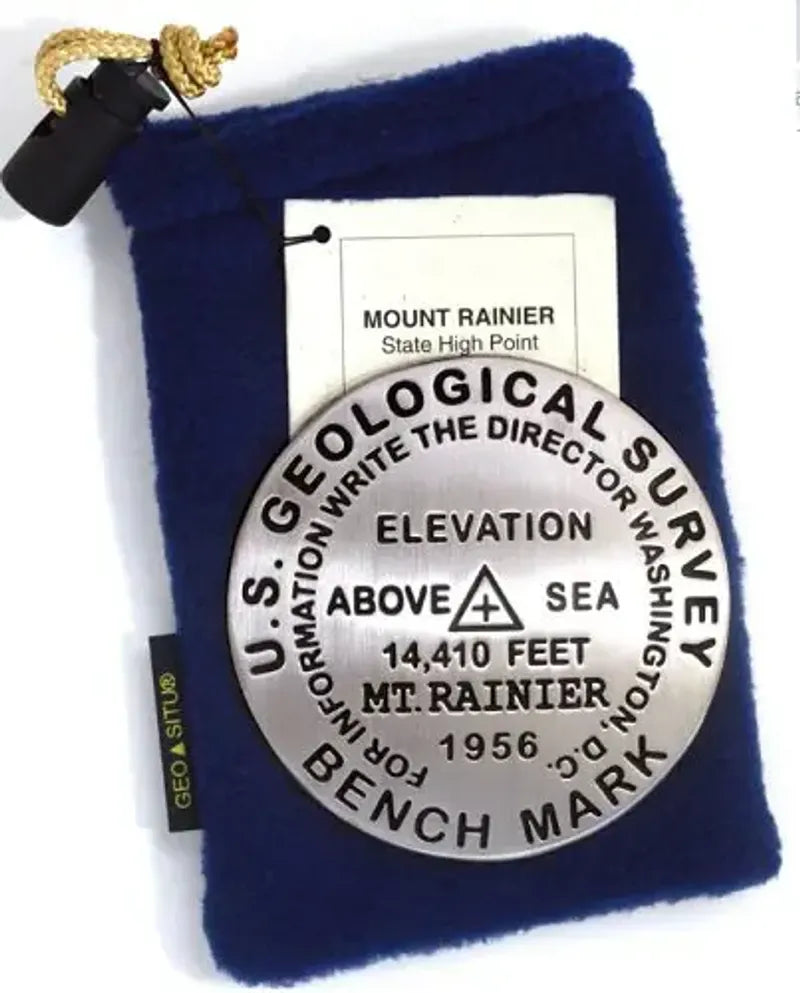 Mt. Rainier Bench Mark Medallion