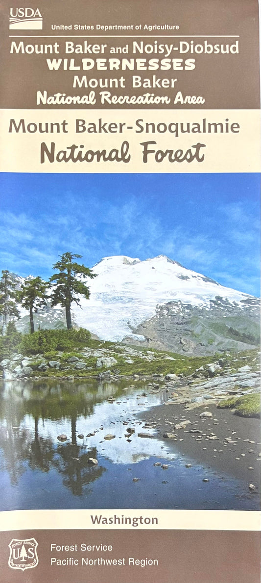 Mt Baker-Snoqualmie National Forest - Mt Baker & Noisy-Diobsud Wildernesses Forest Service Map - Cover