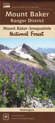 Mt Baker-Snoqualmie National Forest - Mt Baker Ranger District Forest Service Map - Cover
