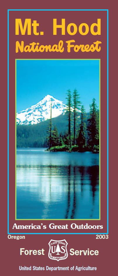 Mt. Hood National Forest Service Map - Cover