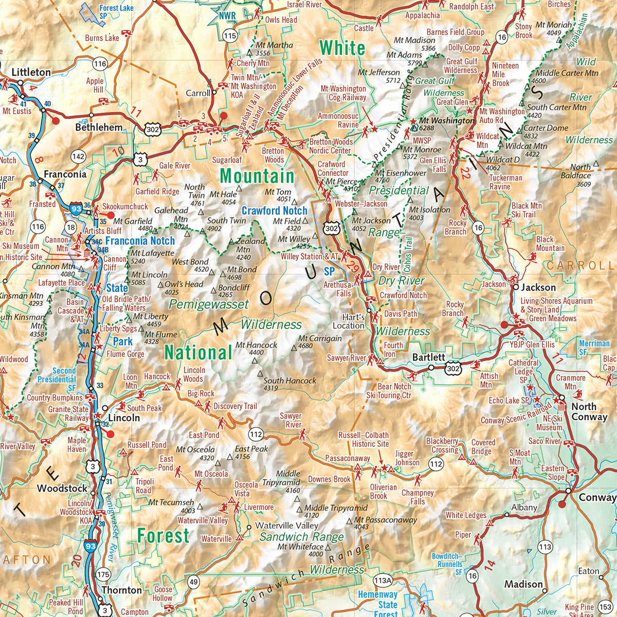 New Hampshire Recreation Map