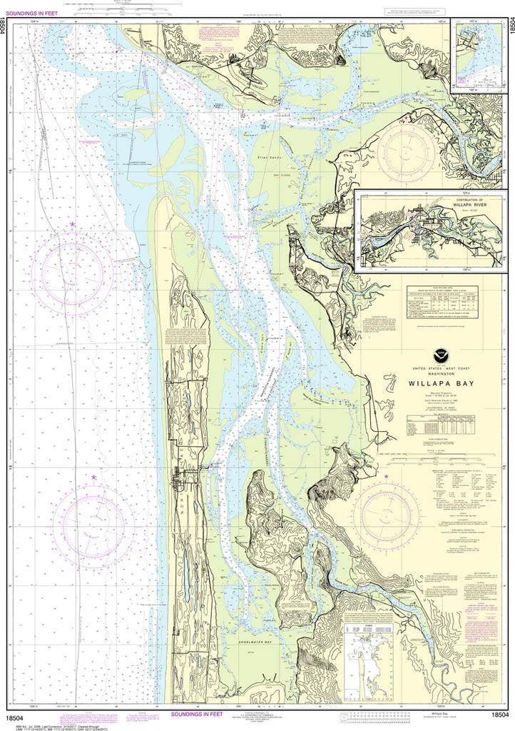 Willapa Bay (WA Coast) Nautical Chart #18504