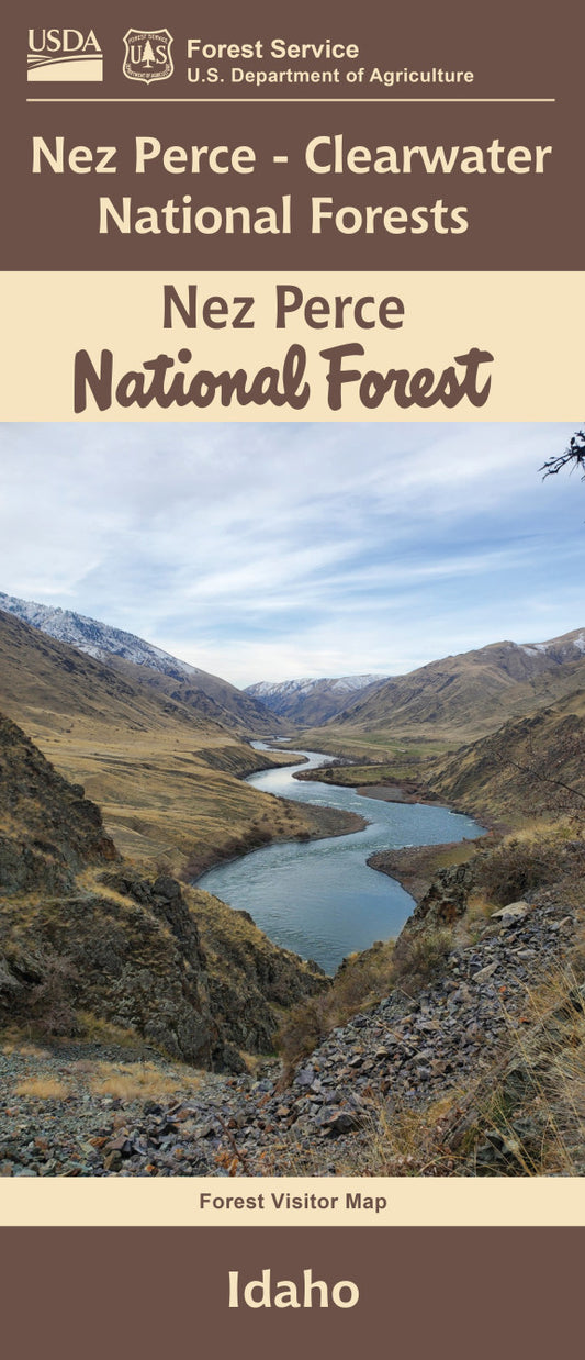 Nez Perce National Forest - Nez Perce-Clearwater National Forests Forest Service Map - Cover