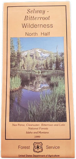 Nez Perce National Forest - Selway-Bitterroot Wilderness North Half Forest Service Map - Cover