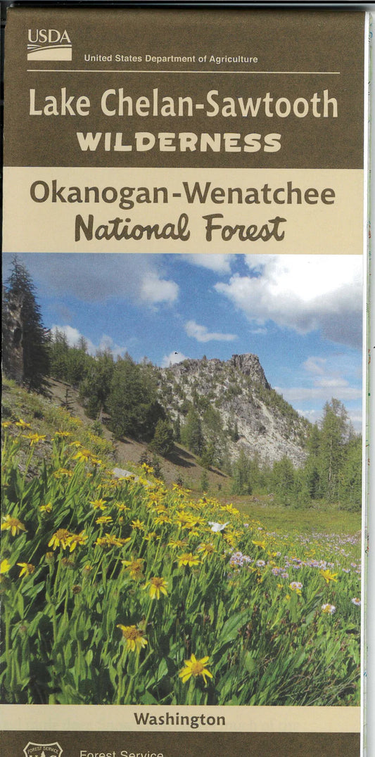 Okanogan-Wenatchee National Forest - Lake Chelan-Sawtooth Wilderness USFS Map - Cover