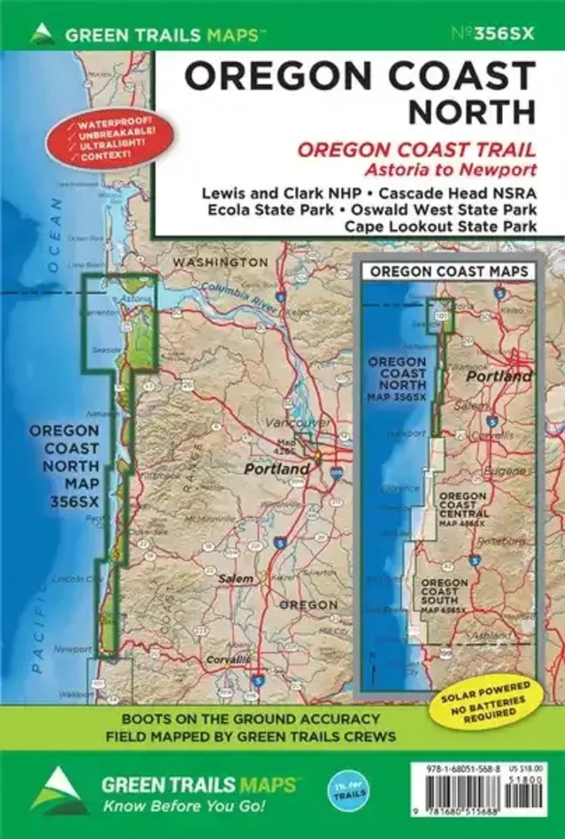Oregon Coast North, OR - Green Trails Map #356SX