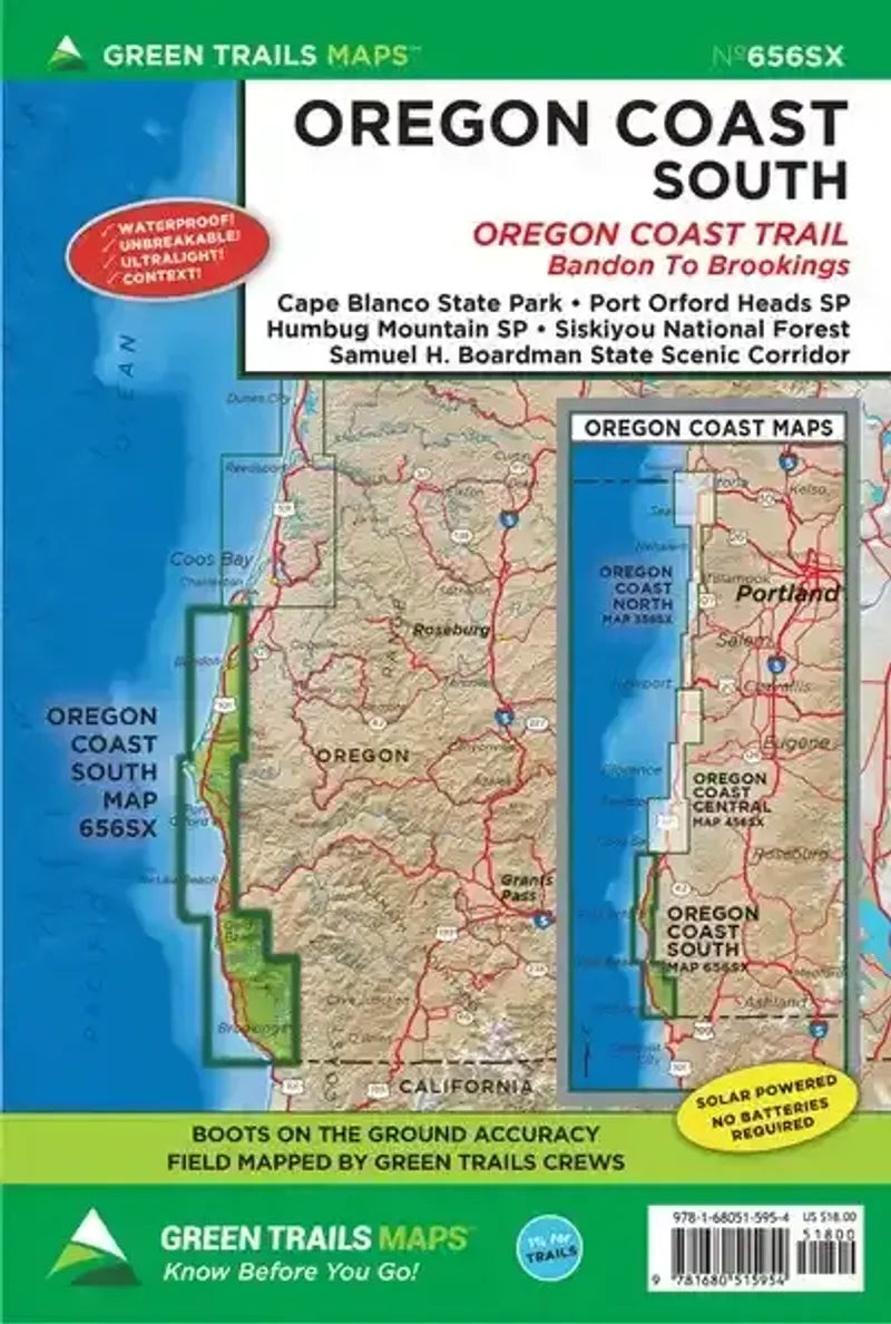 Oregon Coast South, OR - Green Trails Map #656SX