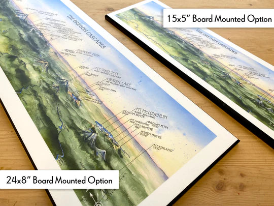 Cascade Range of Oregon - Watercolor by Elizabeth Person