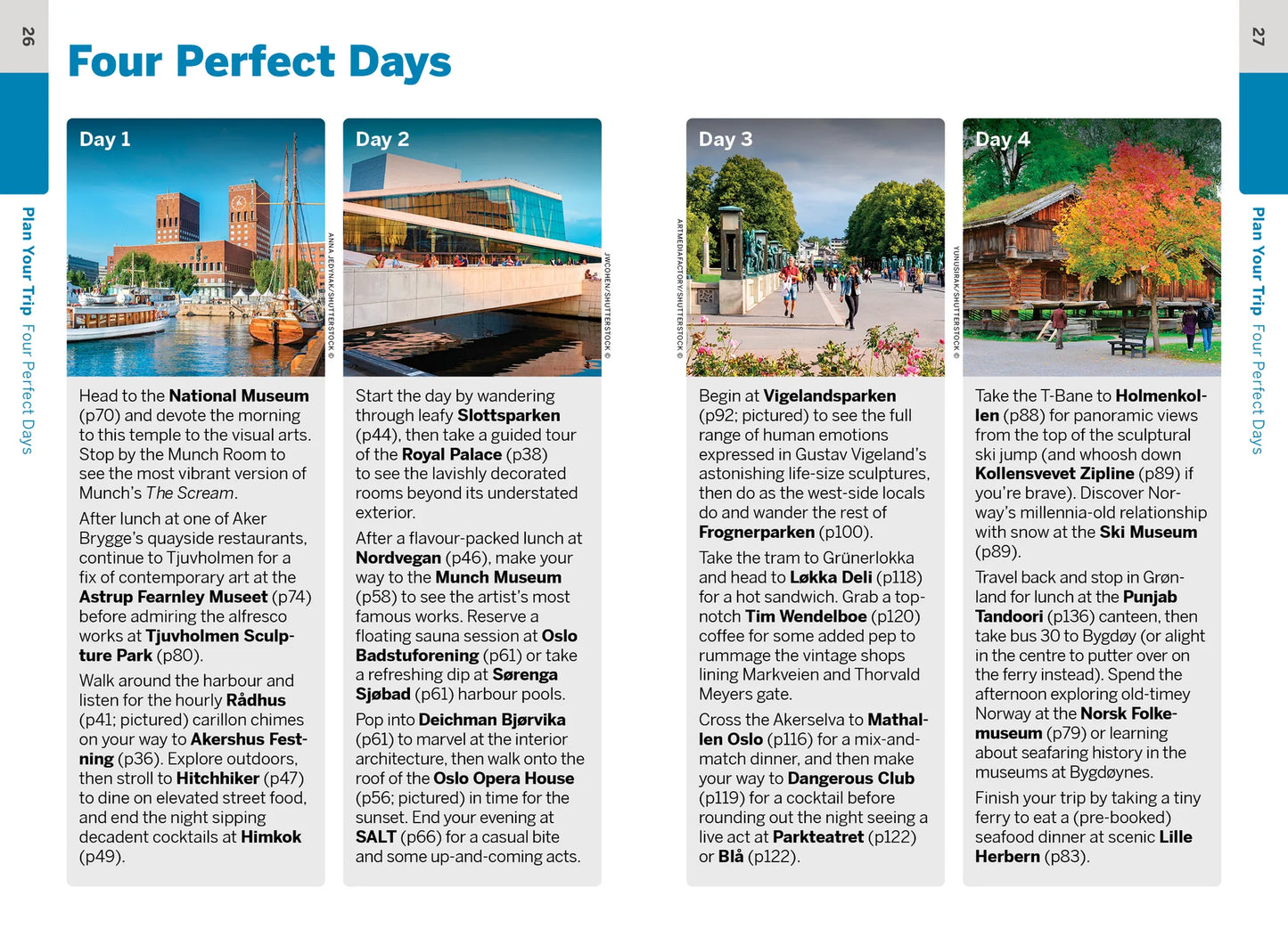 Oslo Pocket Travel Guide Book by Lonely Planet - Sample Page