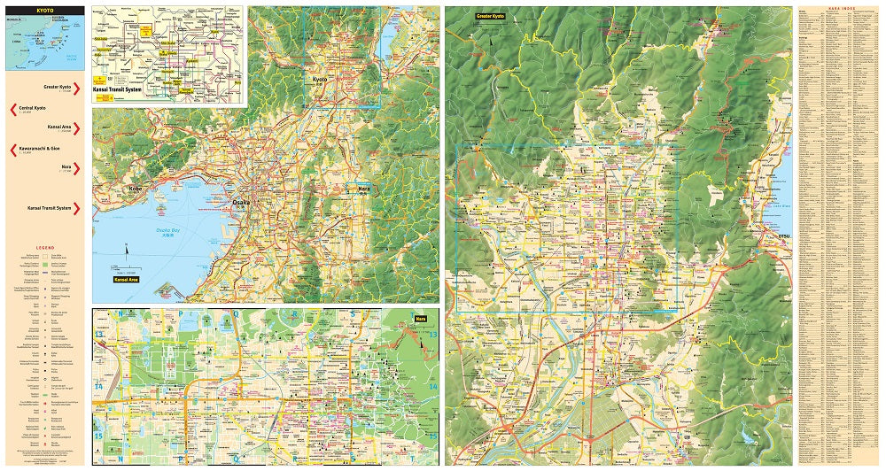 Kyoto Travel Map by Periplus