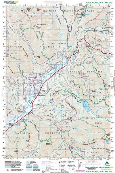 Packwood, WA - Green Trails Map #302