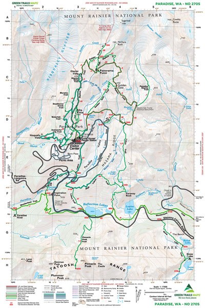 Paradise, WA - Green Trails Map #270S