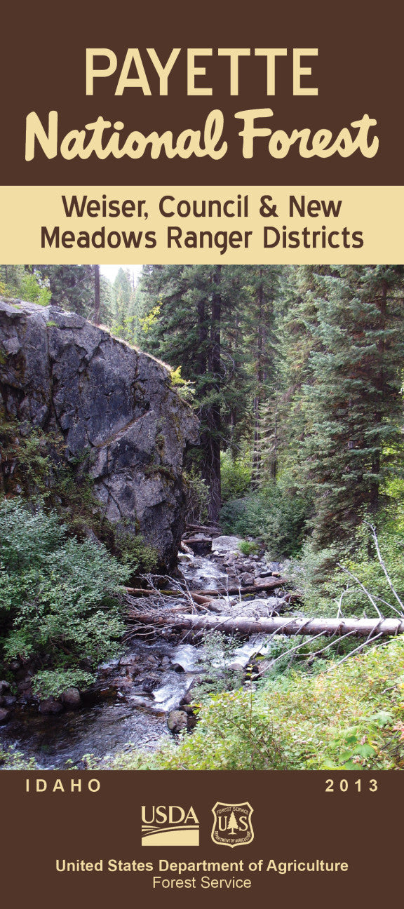 Payette National Forest - Weiser, Council & New Meadows Ranger Districts Forest Service Map - Cover