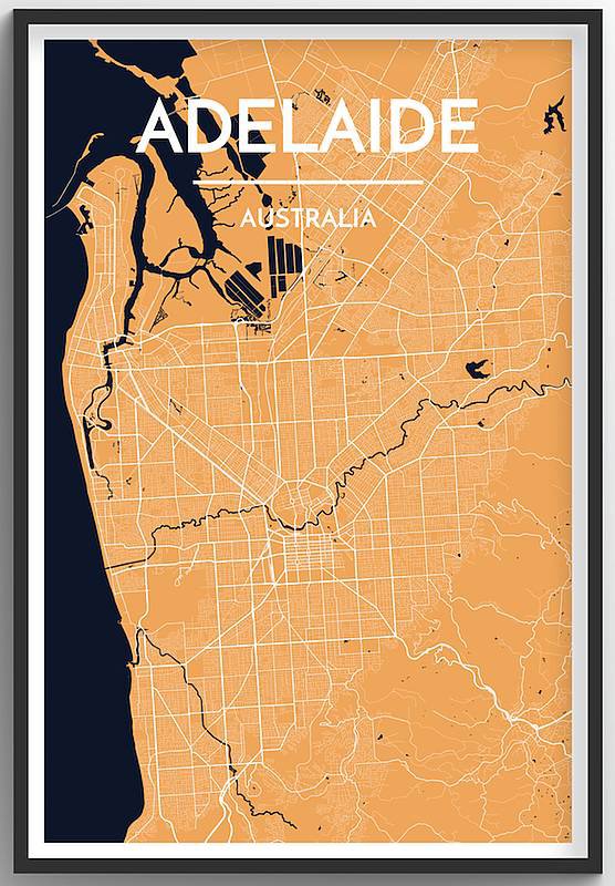 Adelaide Map Print
